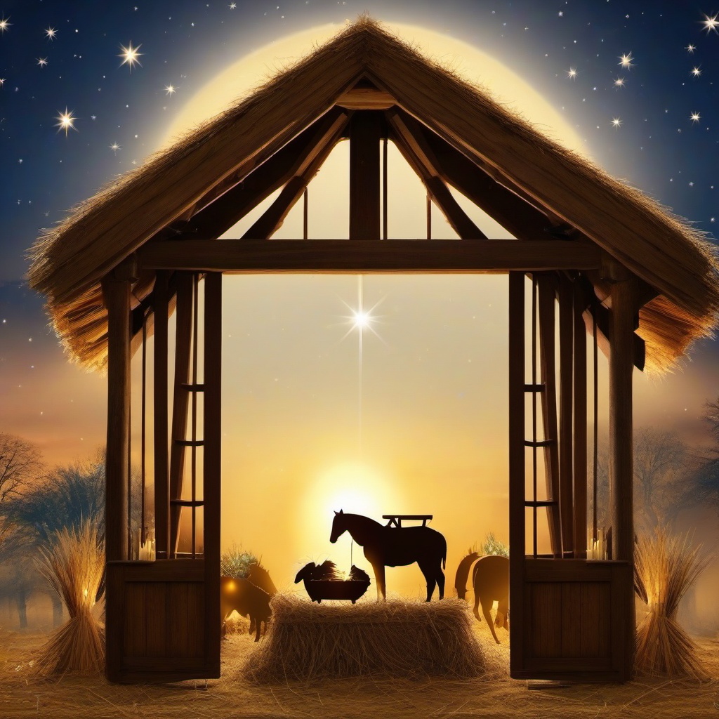 Christmas Background Wallpaper - nativity stable background  