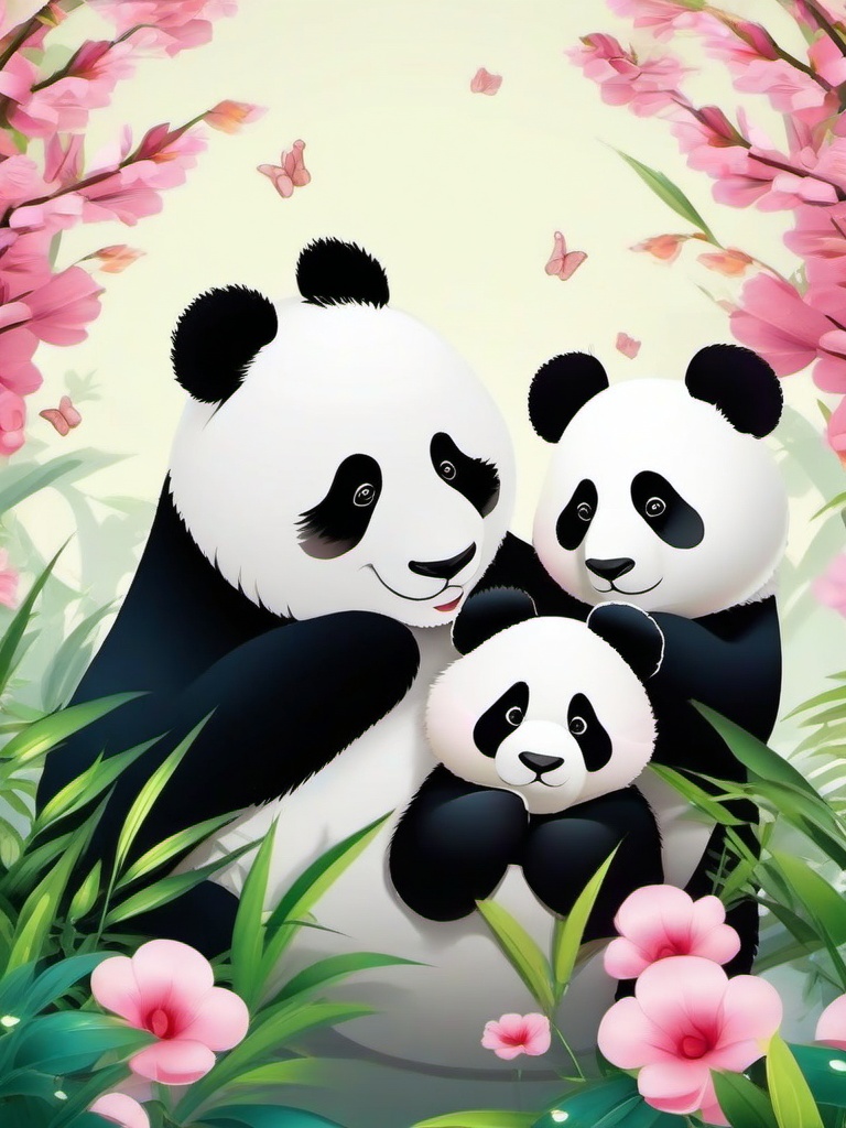 Panda Wallpaper Cute - Soft pandas in gentle scenes  ,mobile iphone background wallpaper