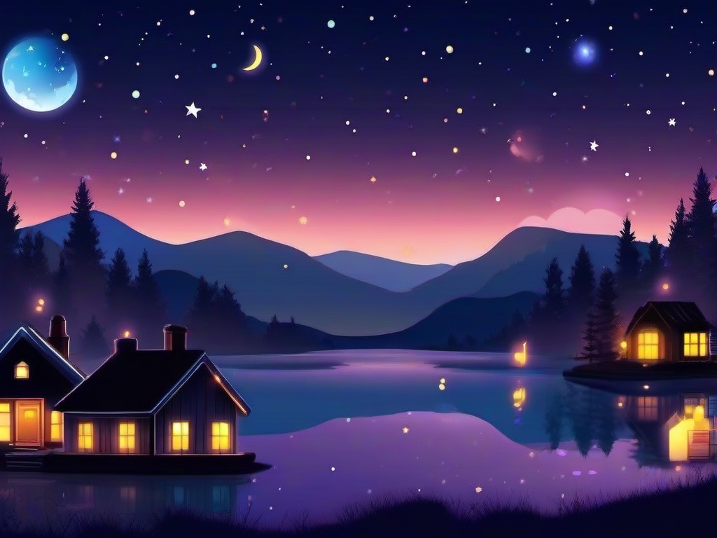 Cute Night Sky Wallpaper  ,desktop background wallpaper