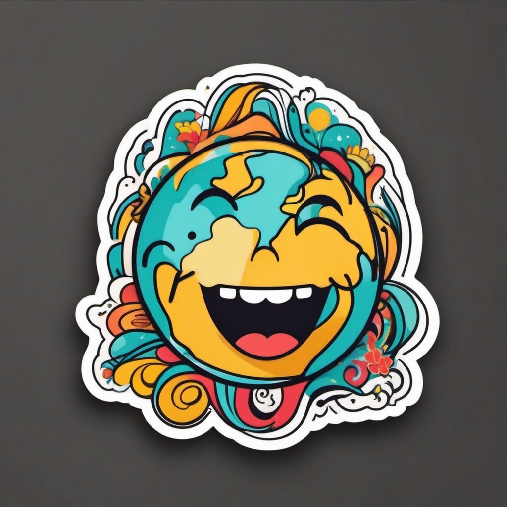 International Day of Happiness sticker- Smiles and Joy Everywhere, , sticker vector art, minimalist design