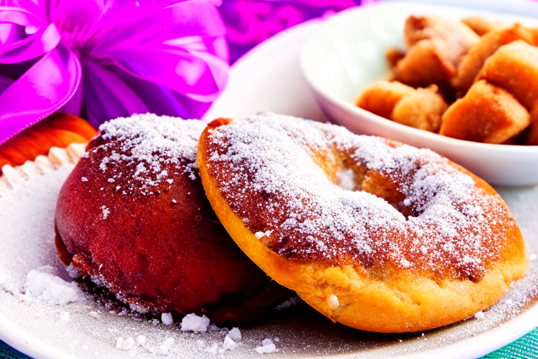 food festival in new orleans, savoring creole and cajun specialties like jambalaya and beignets. 