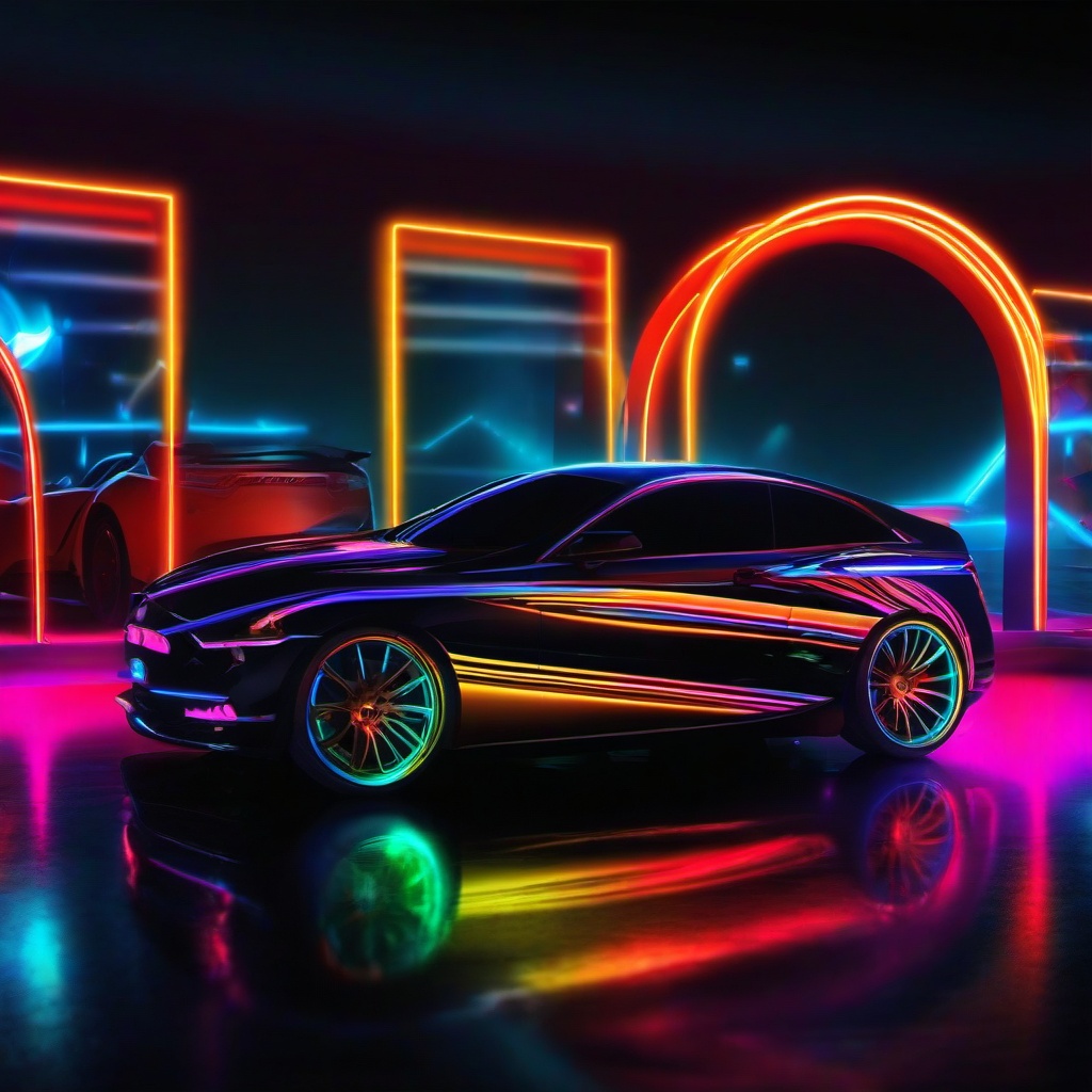 Neon Background Wallpaper - neon car wallpaper  