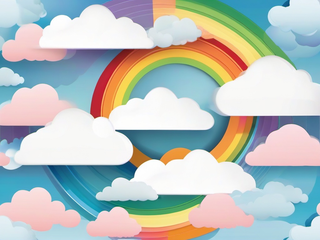 Cloud And Rainbow Background  