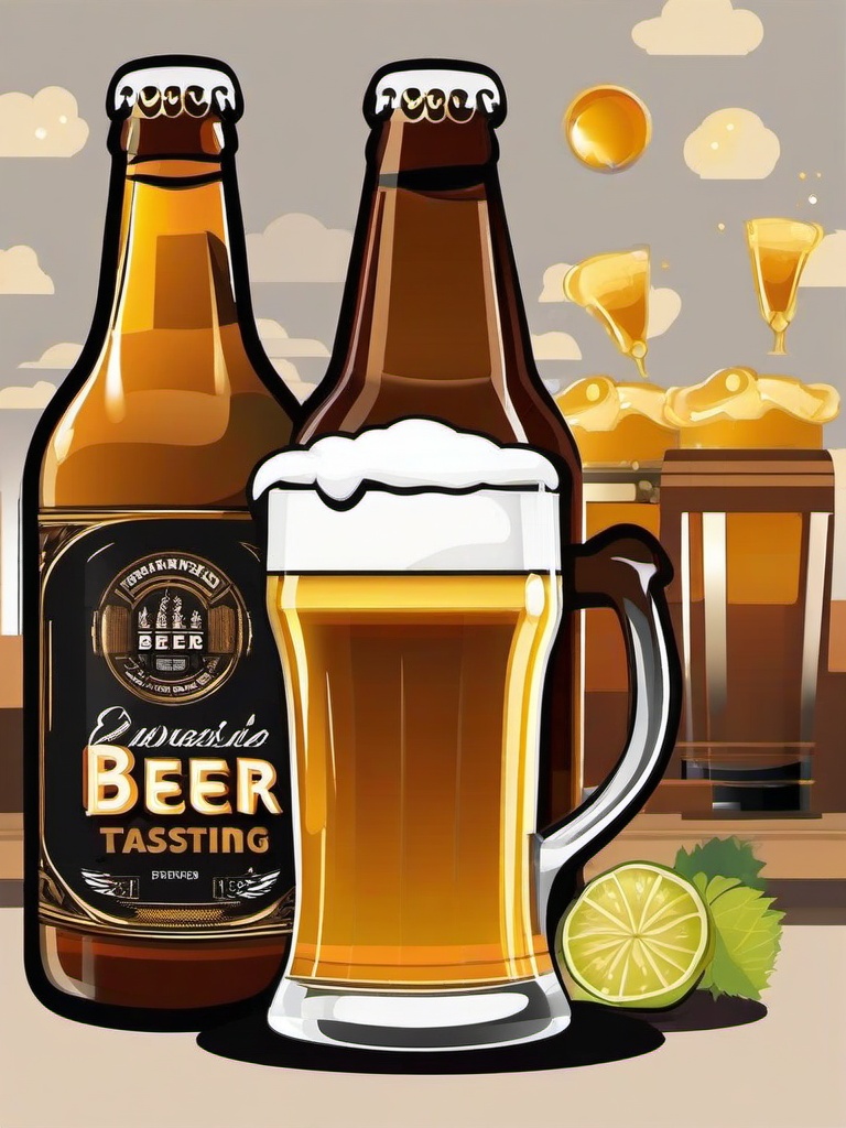 Beer clipart - beer tasting event  vector clipart