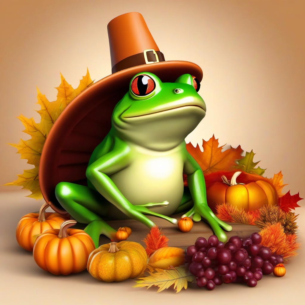 A thanksgiving frog  