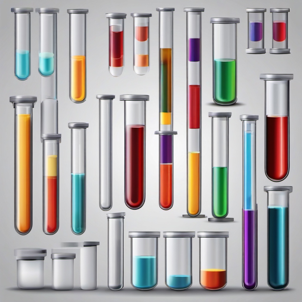 Test Tube clipart - Cylindrical container for mixing and holding liquids, ,color clipart vector style