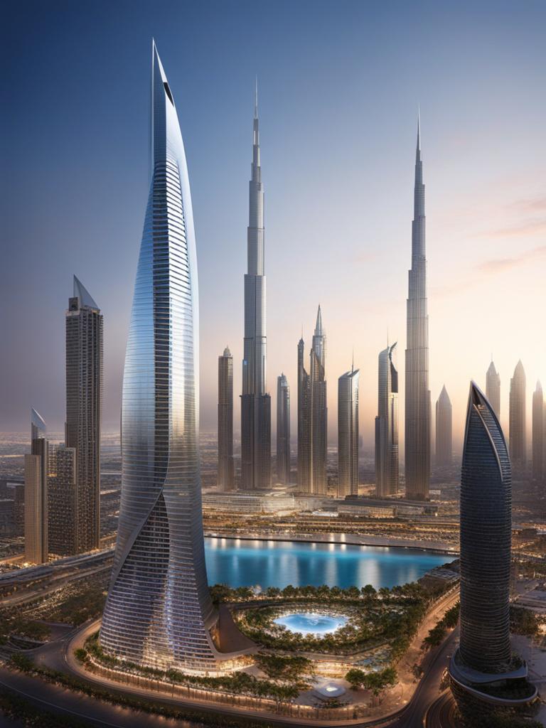 city of the future: dubai's skyscrapers as crystal towers 