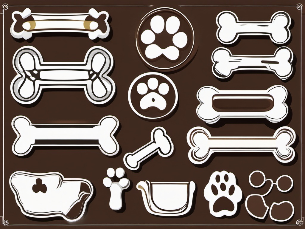 Dog Bone Clipart,Decorating a pet store flyer with dog bone clipart  simple, 2d flat