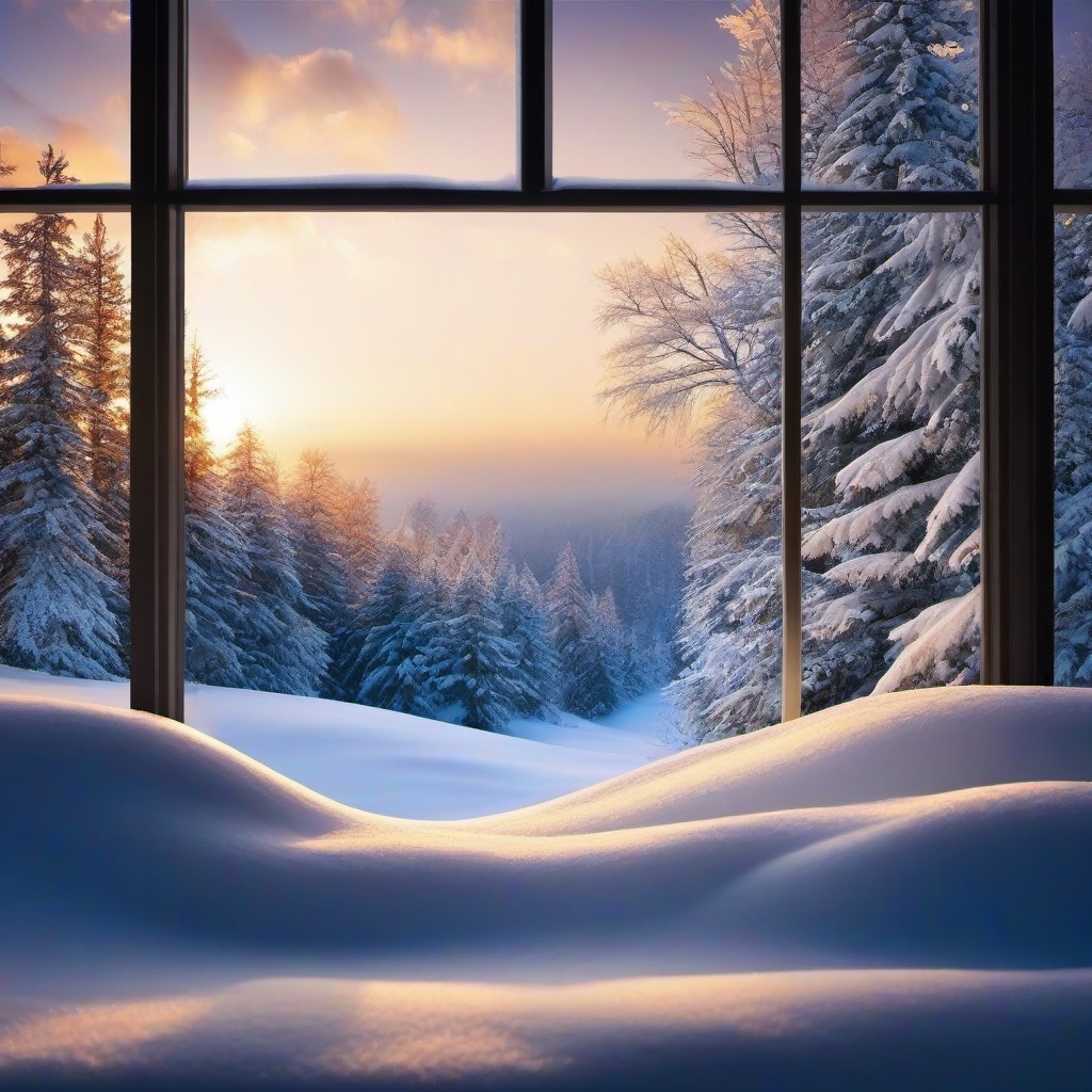 Snow Background Wallpaper - snow window background  