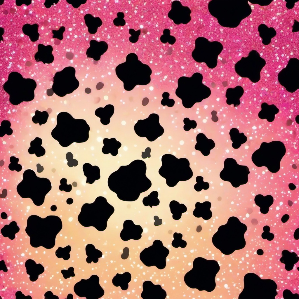 Glitter background - glitter cow print background  