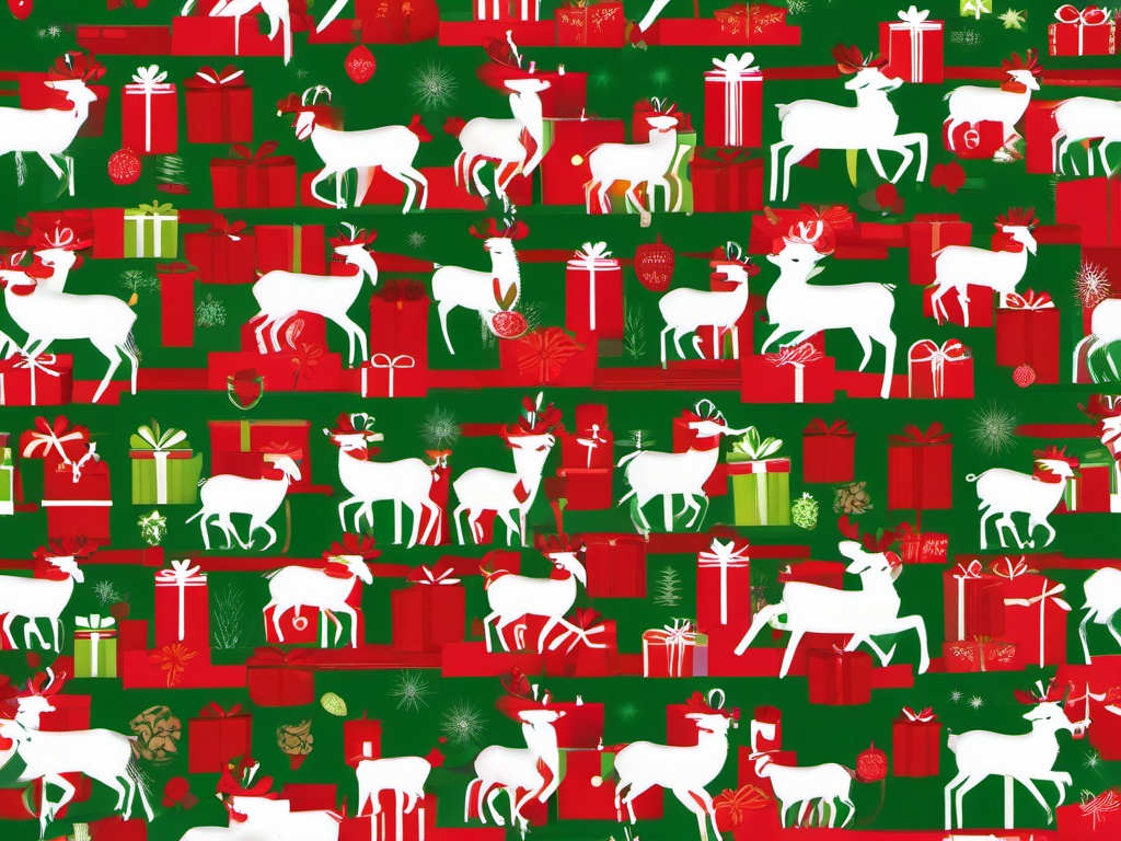 Christmas Wrapping Paper Wallpaper  