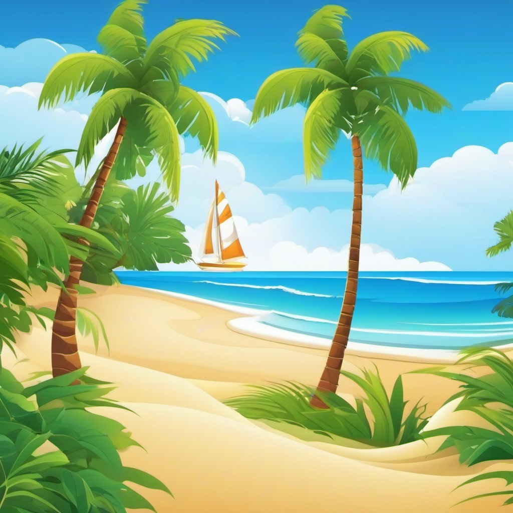 Beach Background Wallpaper - cartoon beach background free  