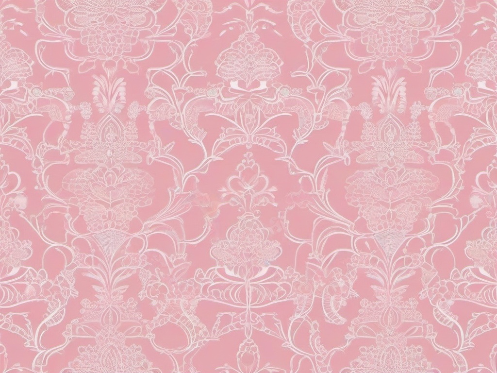 Pretty Pink Wallpaper-Soft pink with a floral lace overlay, creating an elegant, feminine design  background wallpaper