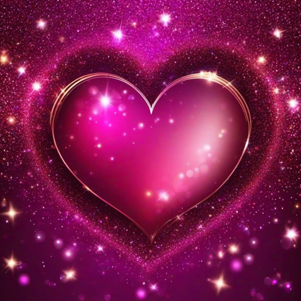 Glitter background - sparkling heart wallpaper  