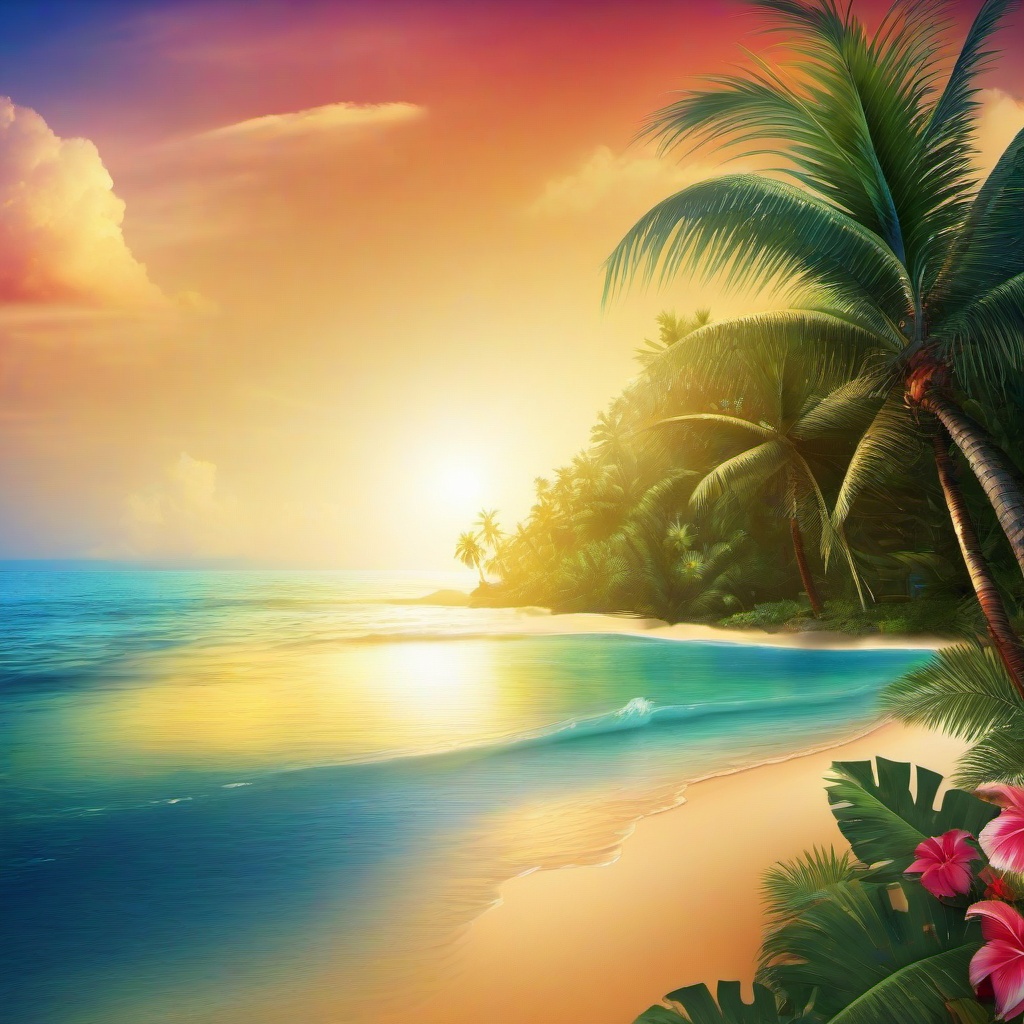 Beach Background Wallpaper - beautiful tropical background  