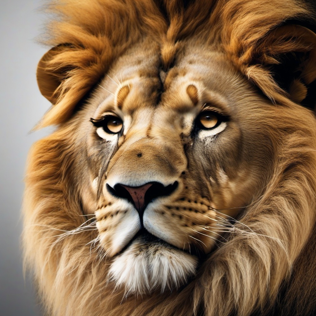 Lion Background Wallpaper - lion in white background  