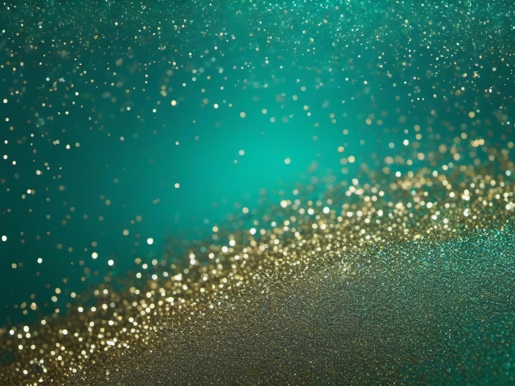 Teal Background Glitter  