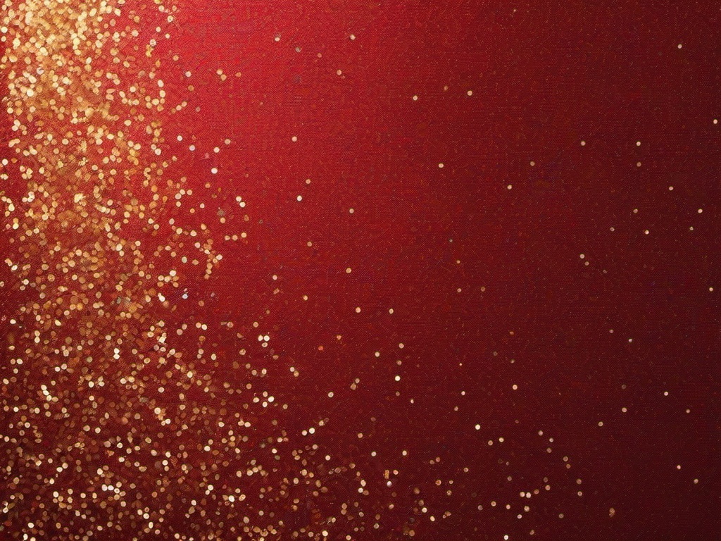 Red Gold Glitter Background  