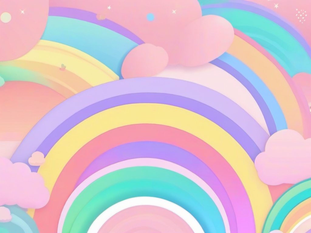 Cute Pastel Rainbow Wallpaper  