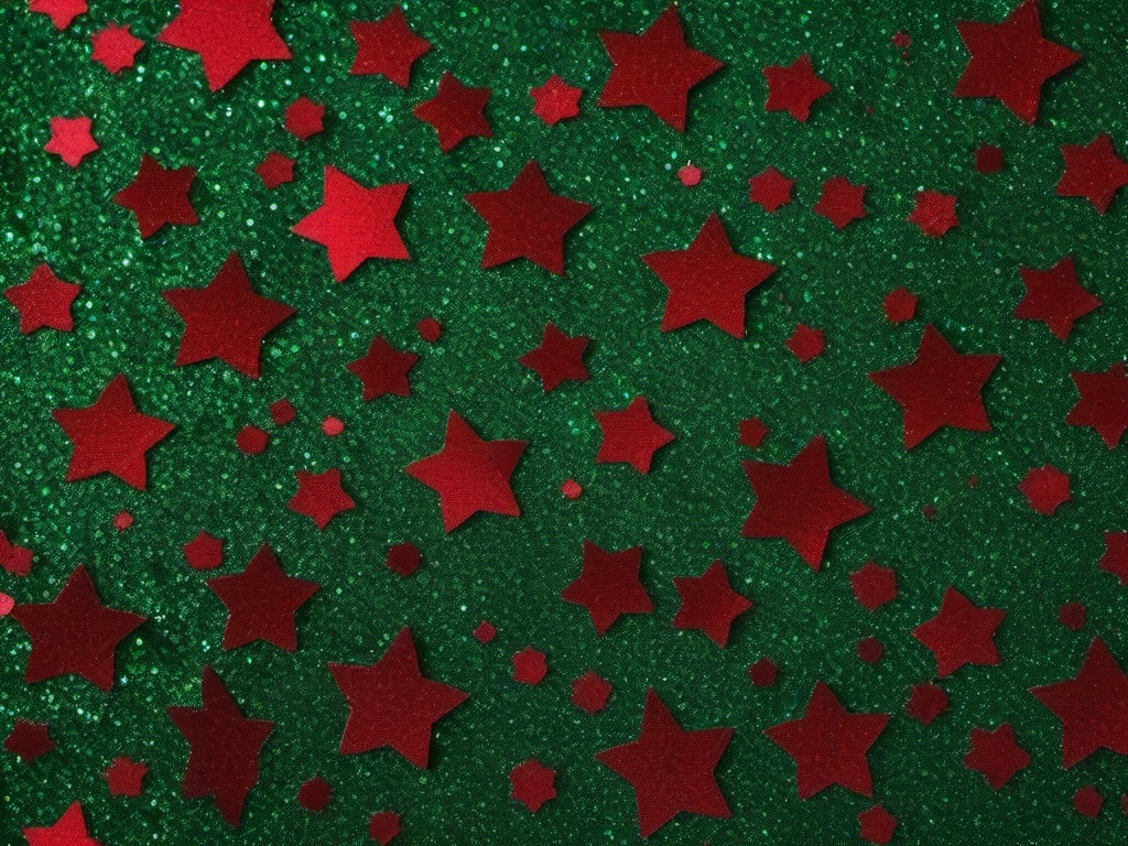 Green And Red Glitter Background  