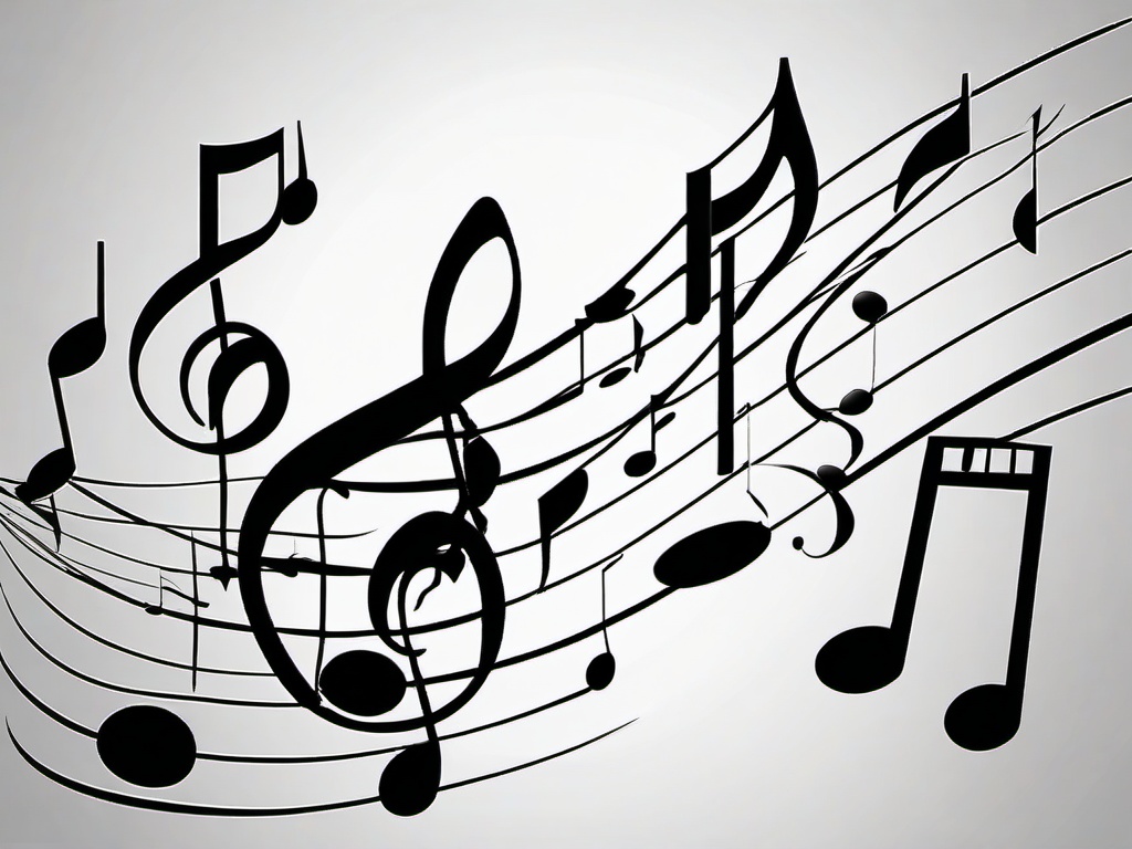 Music Notes clipart - music notes floating in the air  