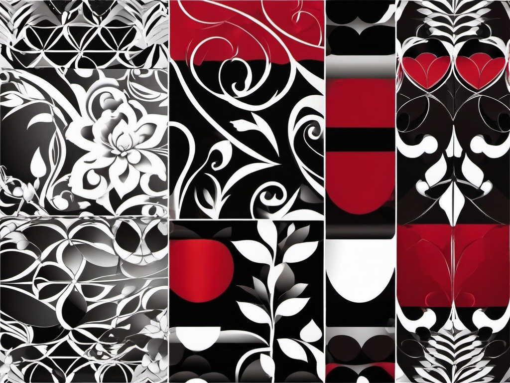 Red Black And White Background - Classic trio of red, black, and white.  background wallpaper