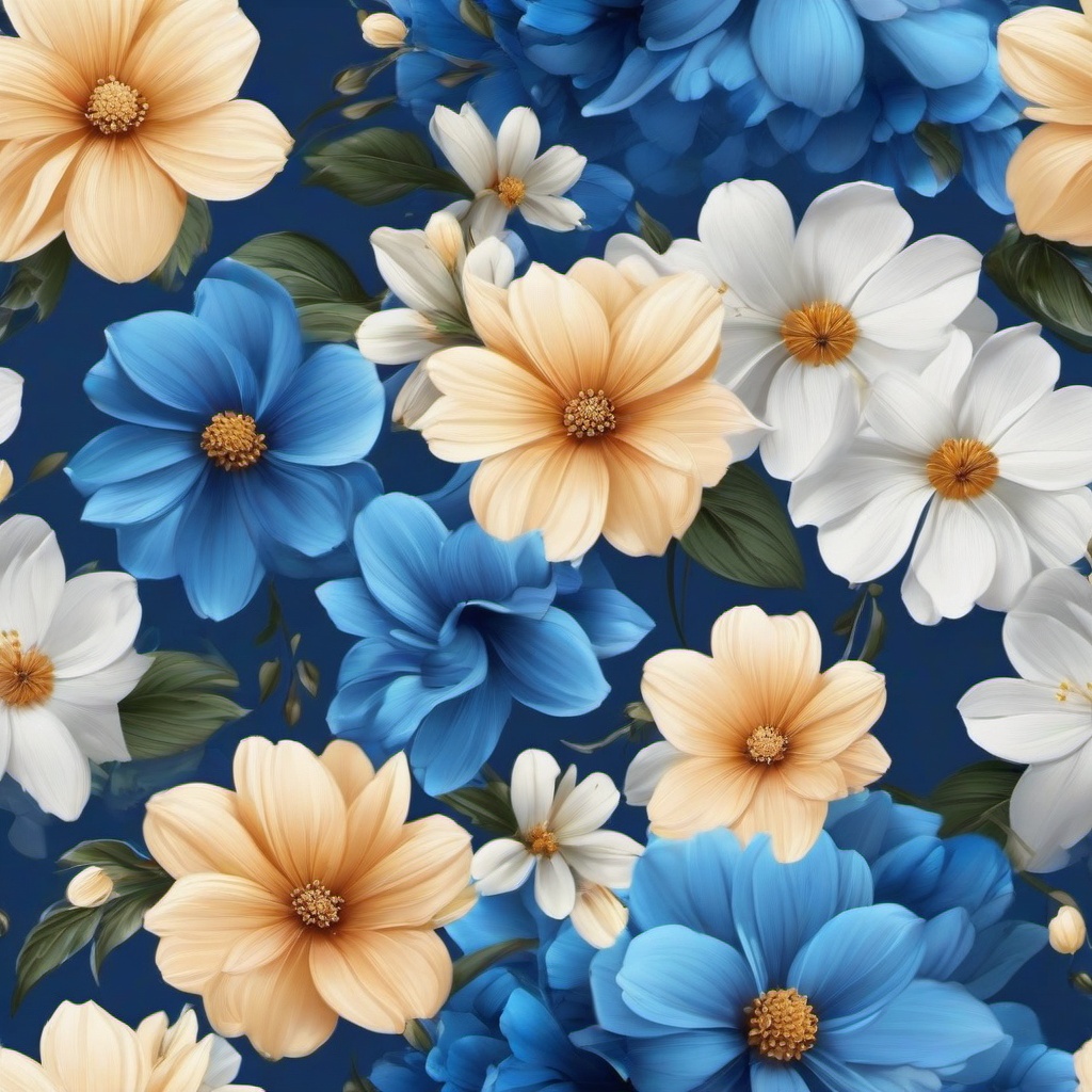 Flower Background Wallpaper - aesthetic blue flower wallpaper  