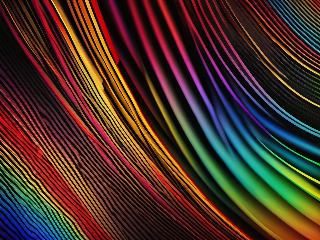 Rainbow Line Background  