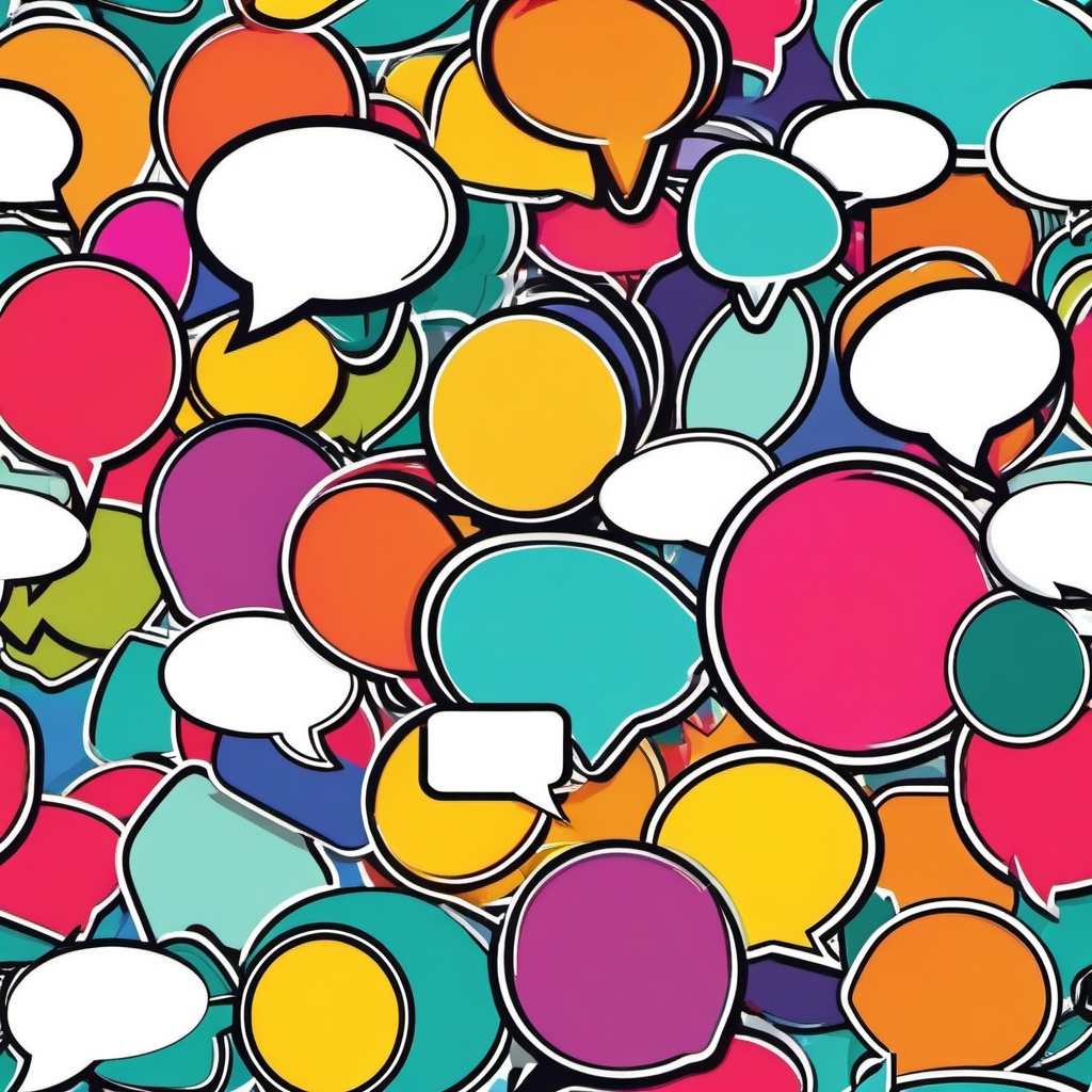 Speech bubble clipart - Speech bubble for dialogues and comments,  color clipart, vector art