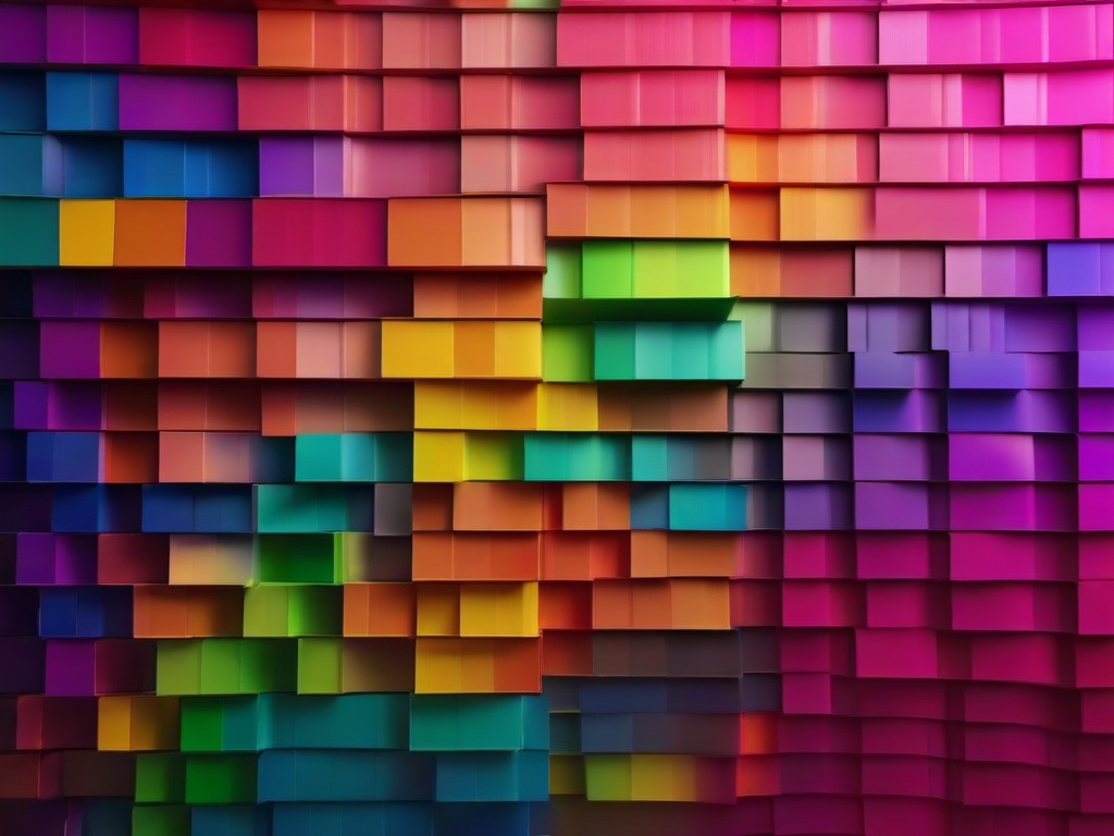 Rainbow Wall Background  