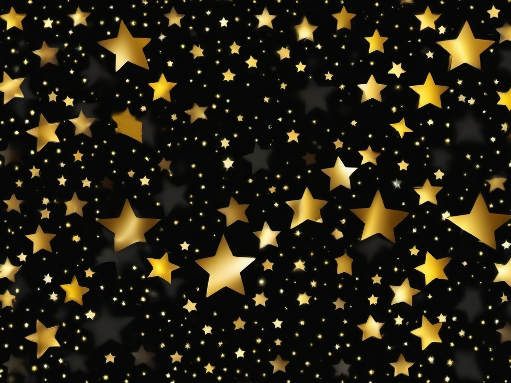 Black And Gold Star Background - Starry black and gold for a bold effect.  background wallpaper