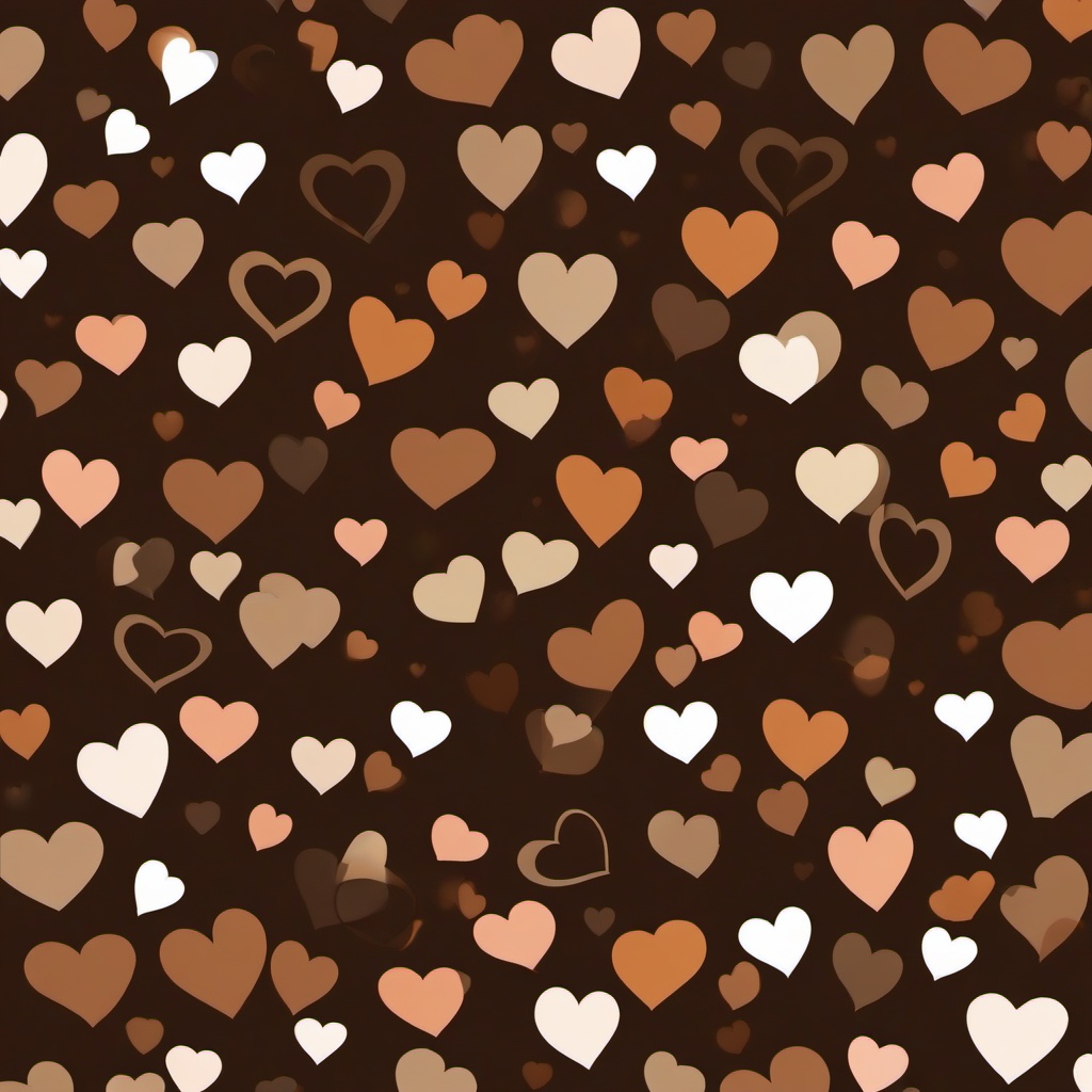 Heart Background Wallpaper - brown background hearts  