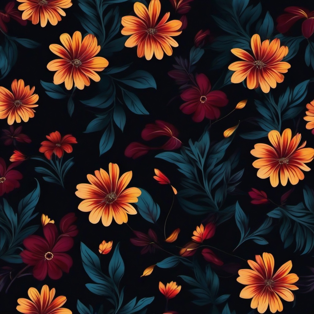 Dark Colour Flower Wallpaper  ,desktop background wallpaper