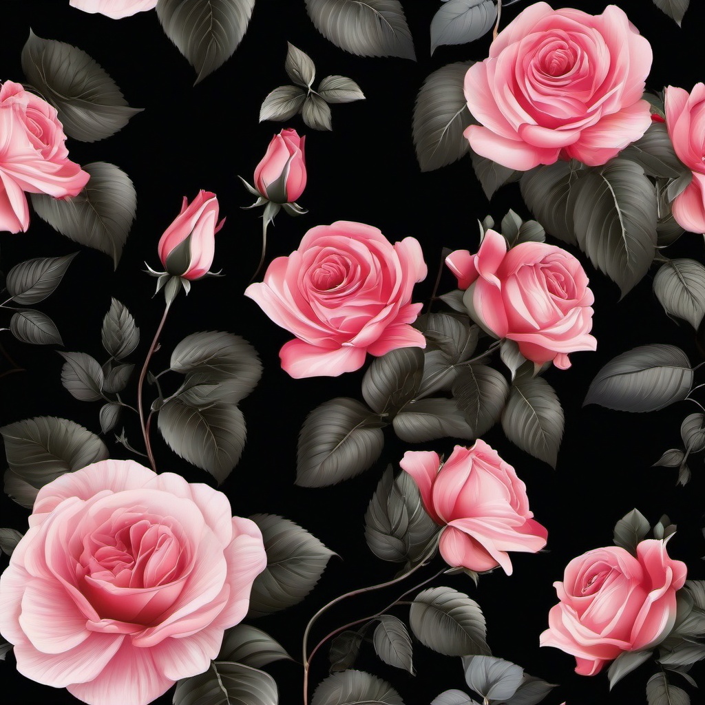 Flower Background Wallpaper - black background with rose  