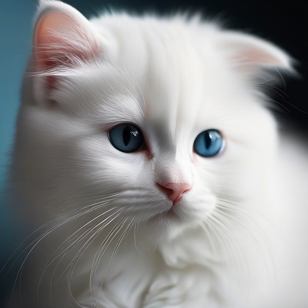 Cat Background Wallpaper - cute white cat wallpaper  