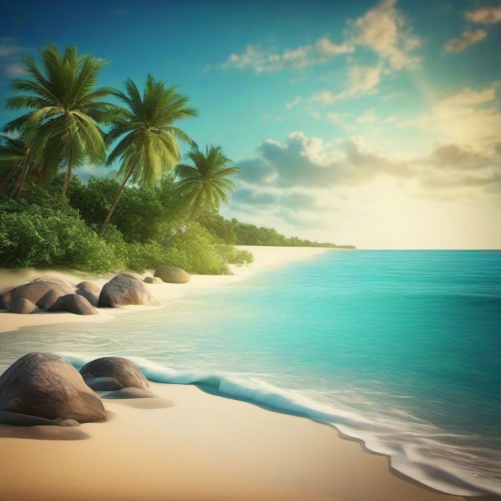 Beach background - beach and sea background  