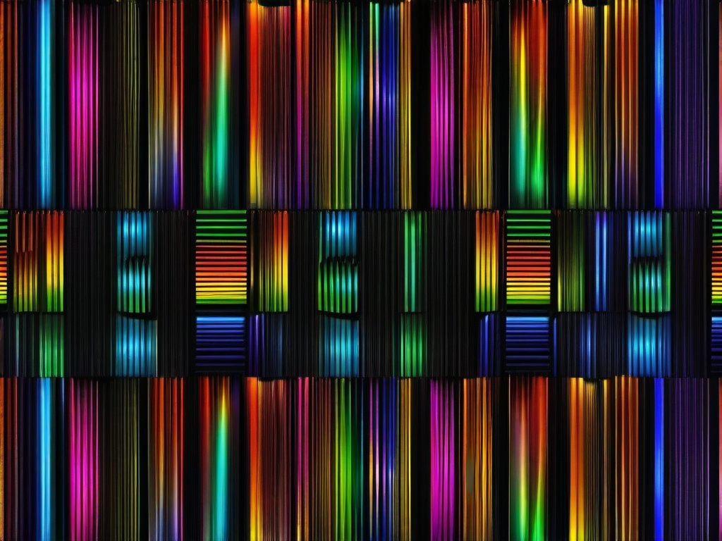 Rainbow And Black Wallpaper  