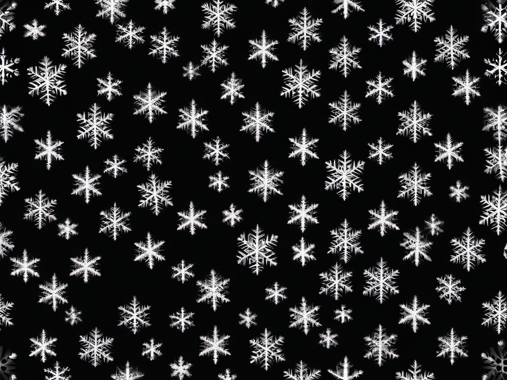 Snowflake Black Background  