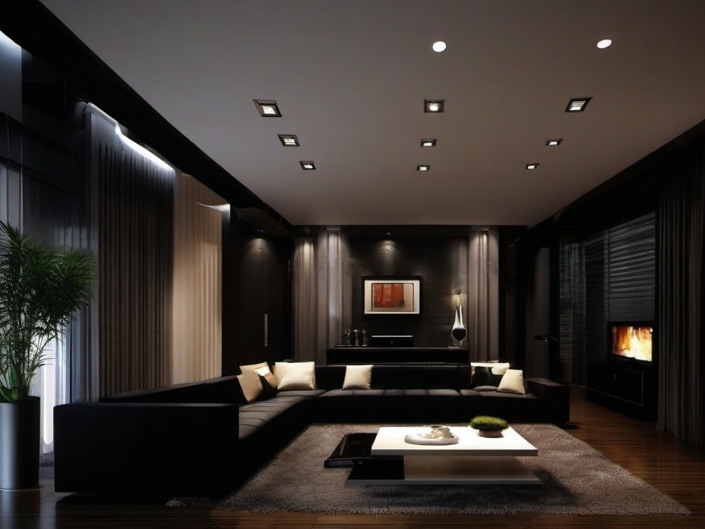 Dark Living Room Background  ,desktop background wallpaper