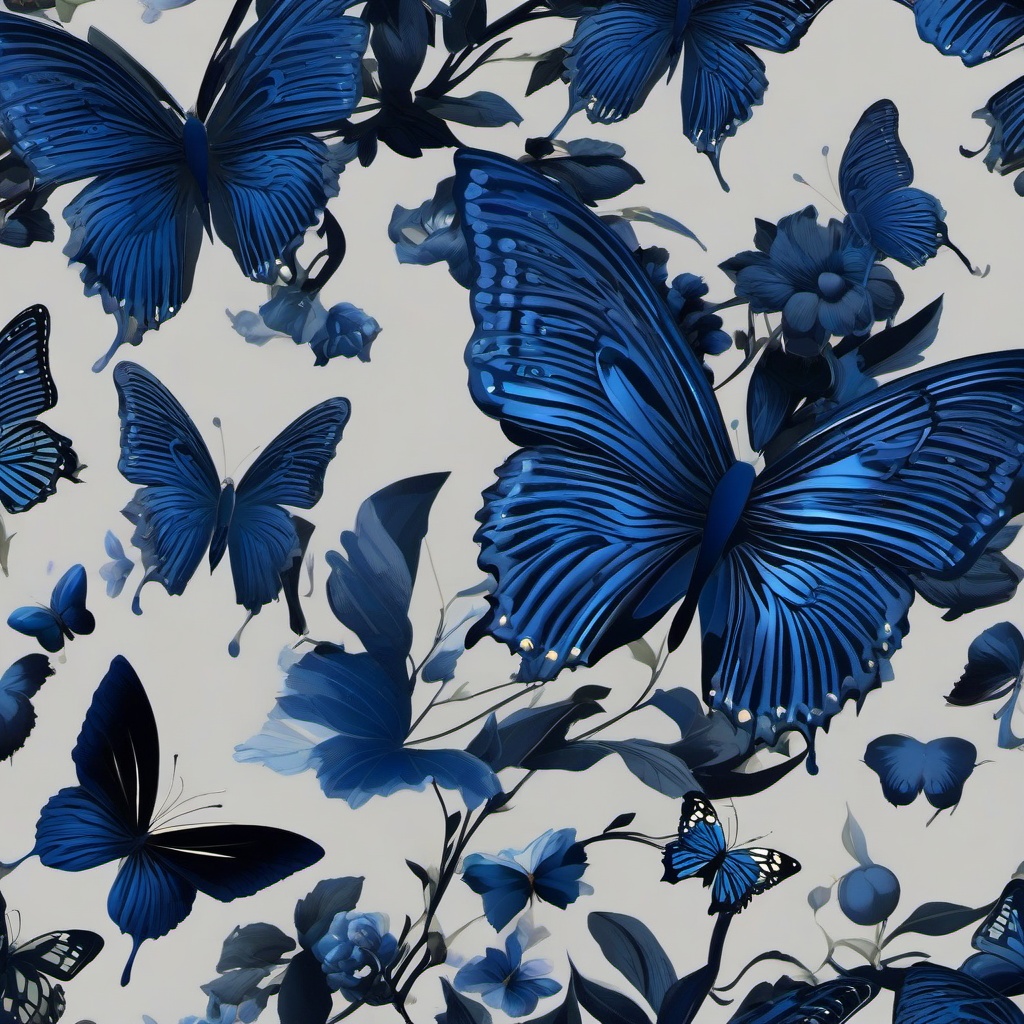 Butterfly Background Wallpaper - dark blue butterfly background  