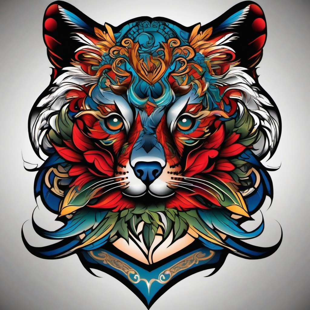 chicano la tattoo  simple vector color tattoo