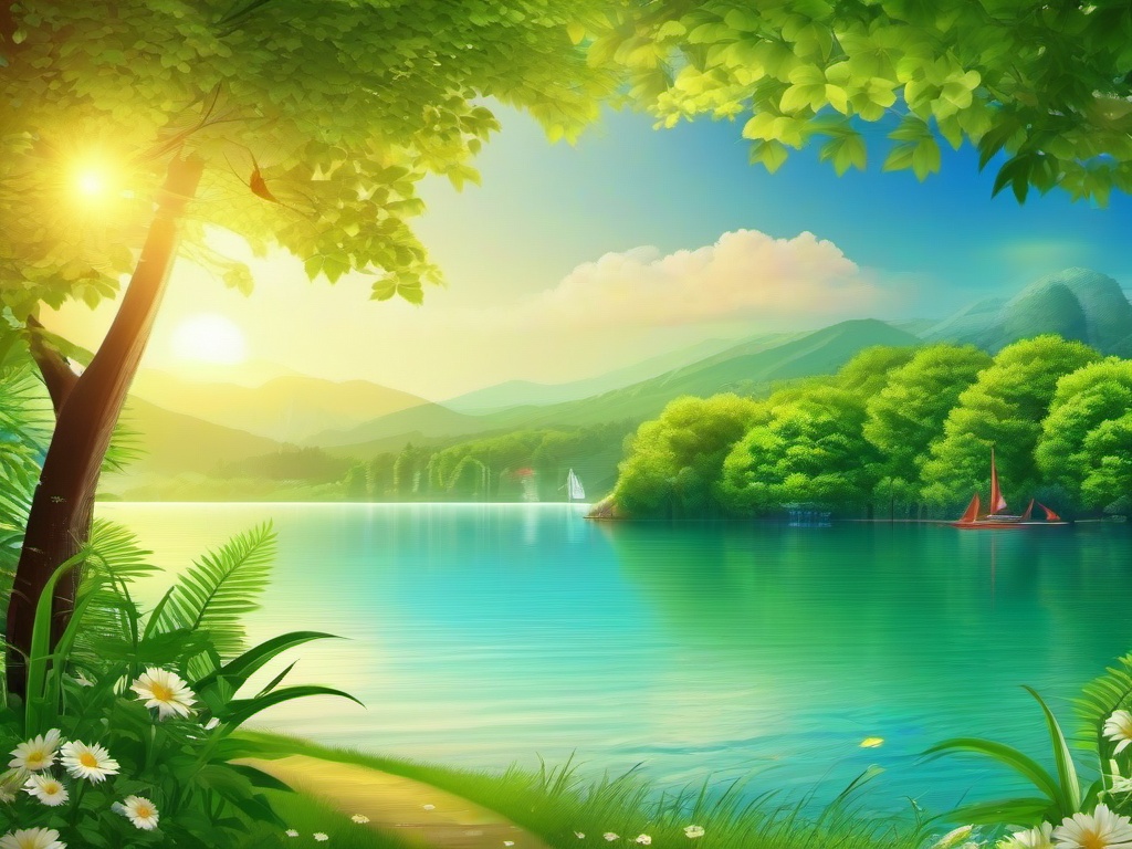 Summer Scenery Wallpaper  background