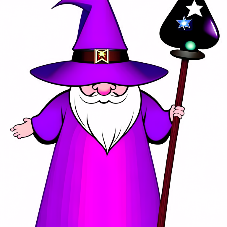 wizard clipart - alaric, the wise and legendary sorcerer. 