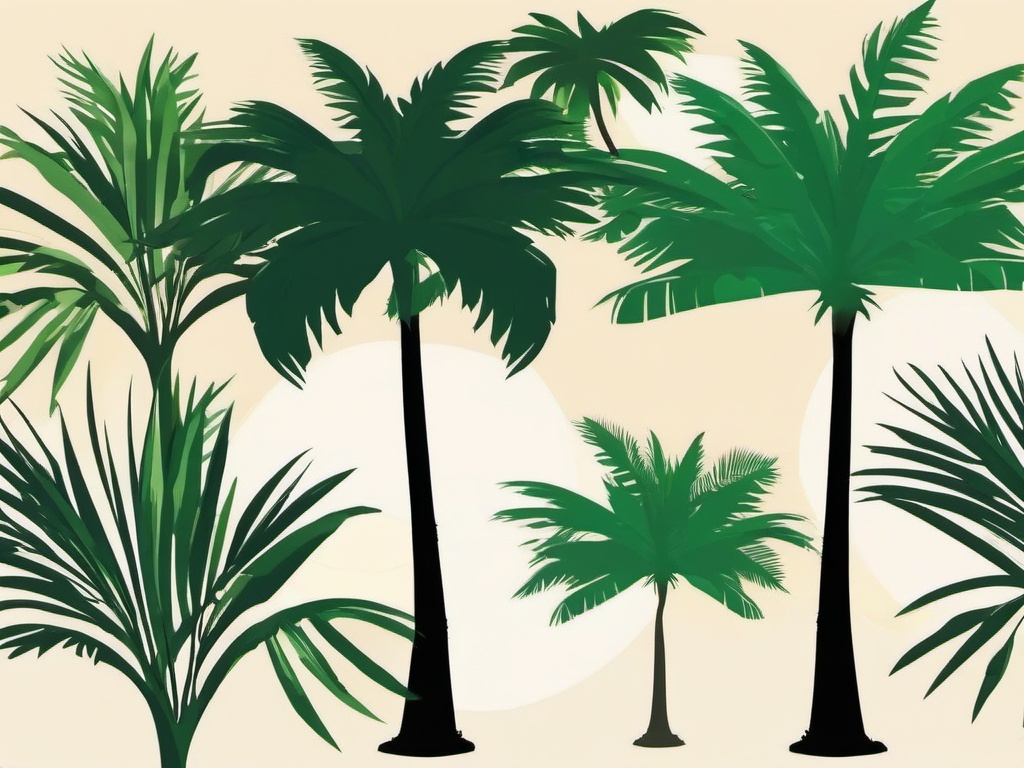 Palmetto Tree Clip Art,Designing a tropical-themed party invitation  simple, 2d flat