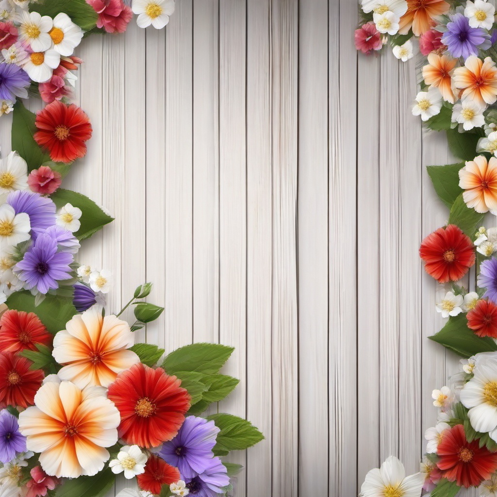 Wood Background Wallpaper - white wood background with flowers  