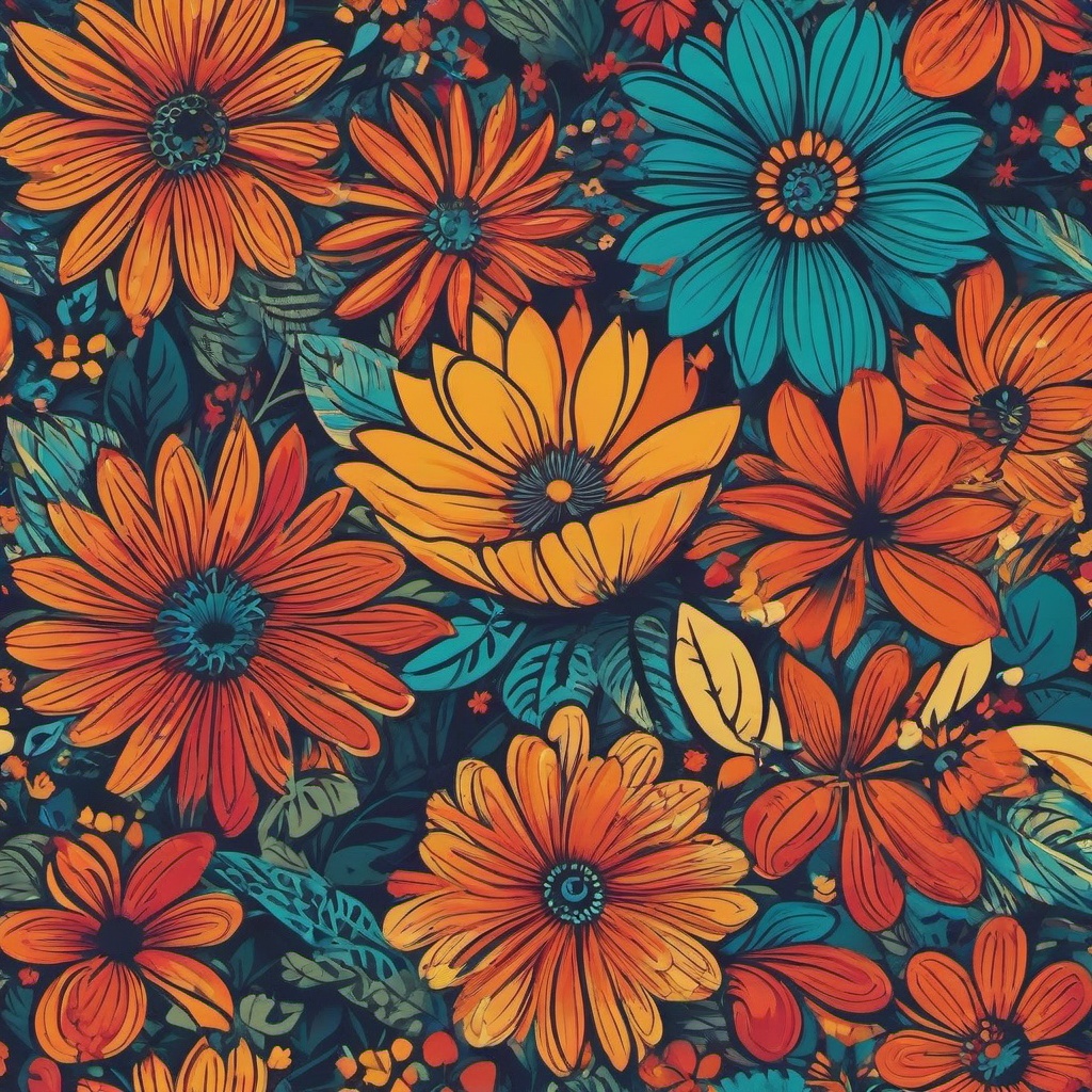 Flower Background Wallpaper - groovy flower wallpaper  