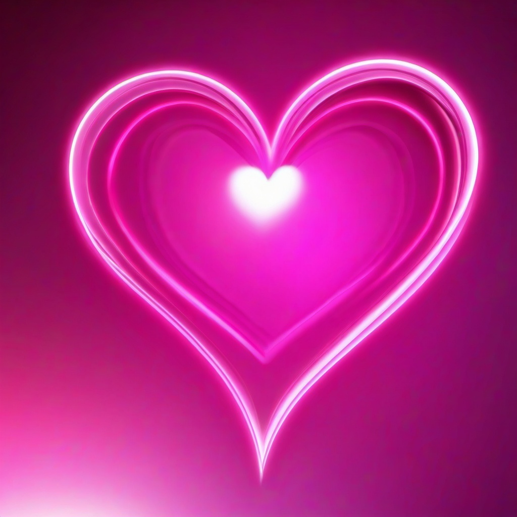 Heart Background Wallpaper - pink glowing heart wallpaper  