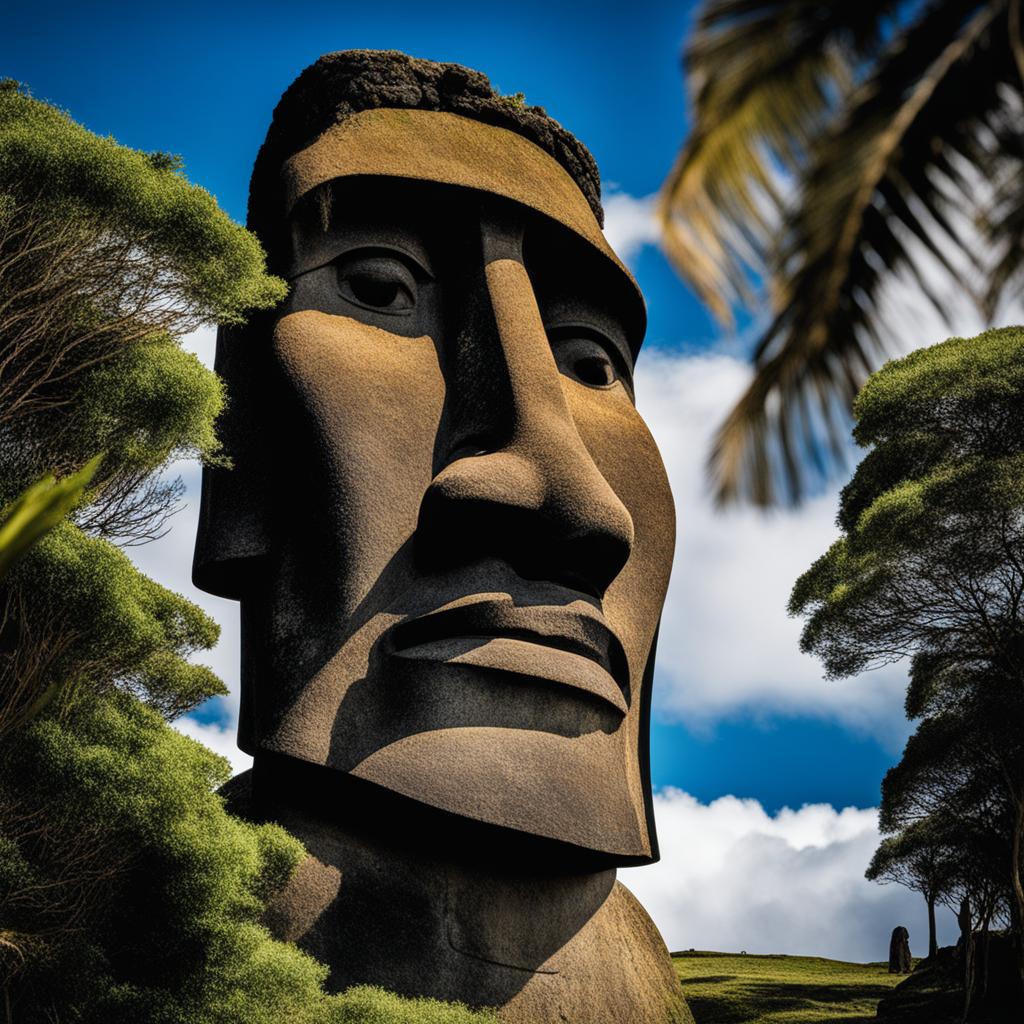 moai of easter island - reveal the enigmatic moai statues of easter island, standing in silent testament to a lost civilization. 