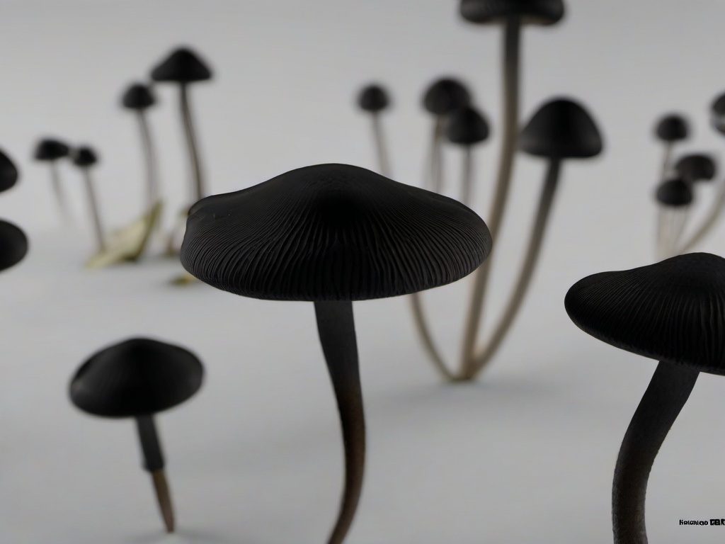 Black Mushroom Wallpaper  ,desktop background wallpaper