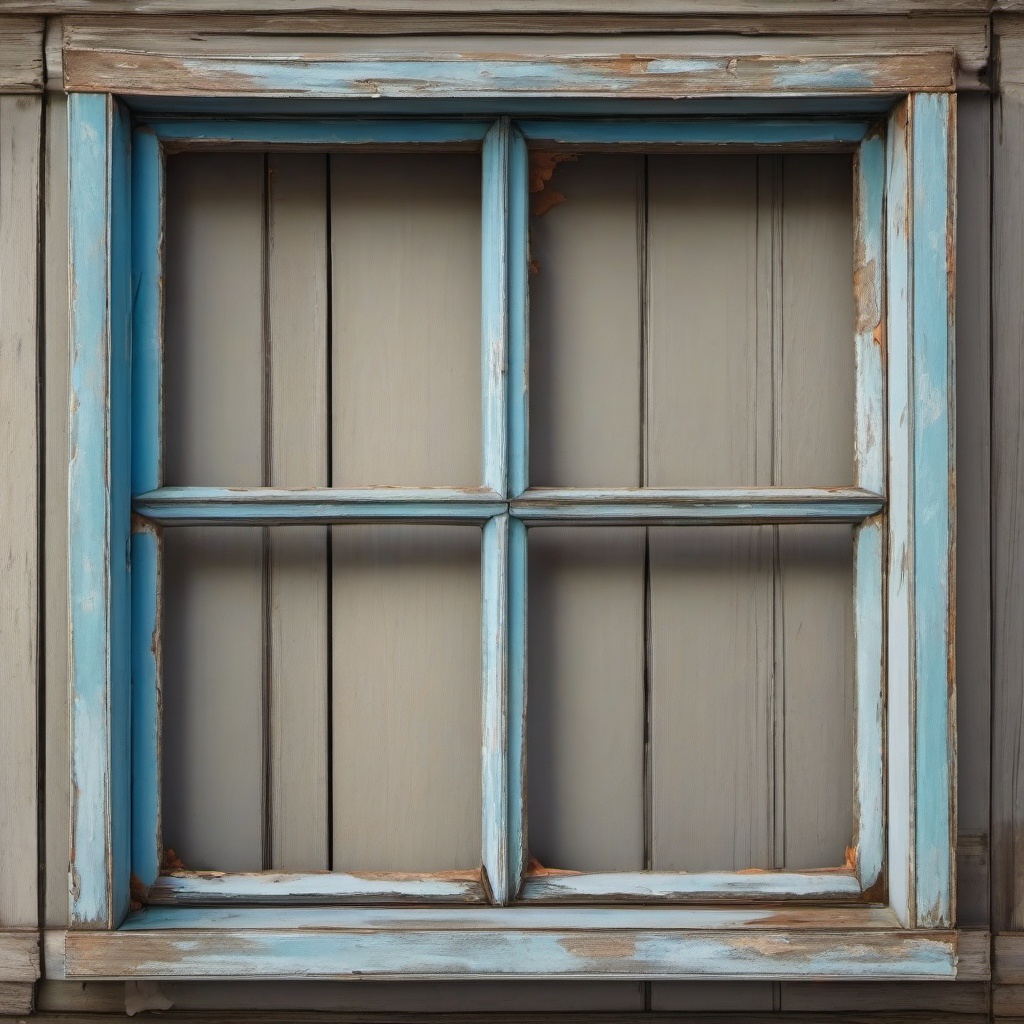 Vintage window frame with peeling paint top view, photo realistic background, hyper detail, high resolution